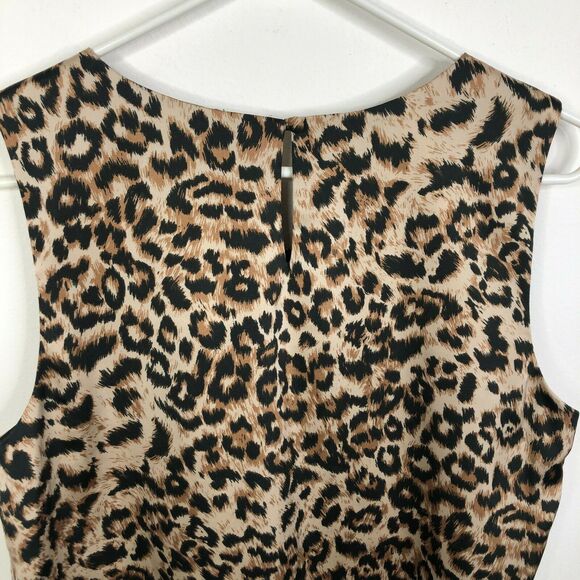 NEW Calvin Klein Multicolor Leopard Print Sleeveless Top Women's Sz. M - Picture 6 of 8